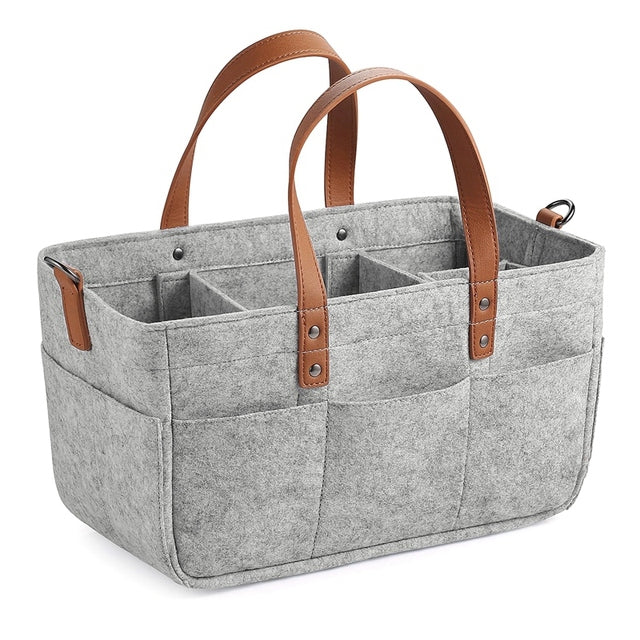 Sac de rangement portable multifonctionnel pour couches, à suspendre au lit de bébé