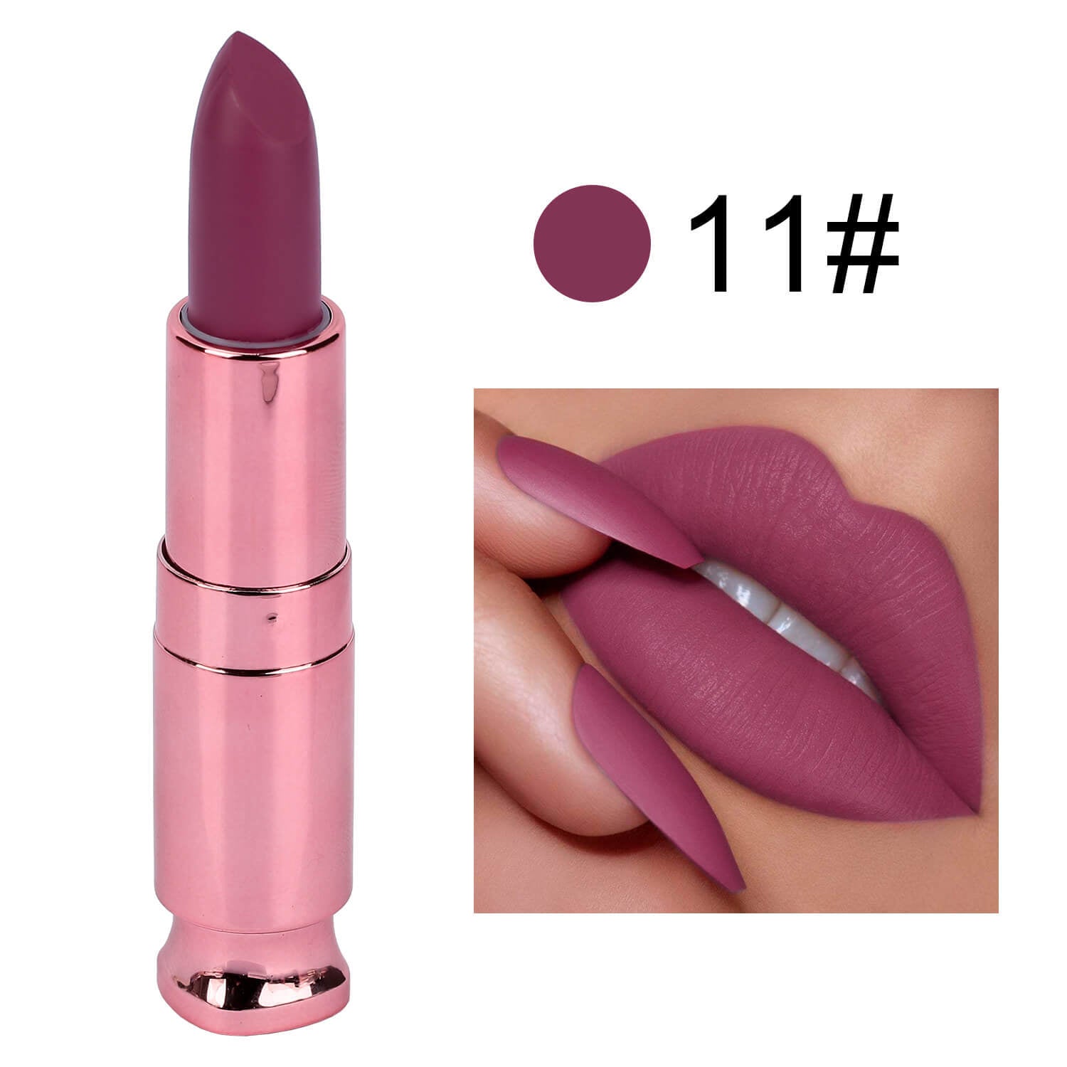 Rouge à lèvres baume longue tenue mat, facile à appliquer, sans transfert