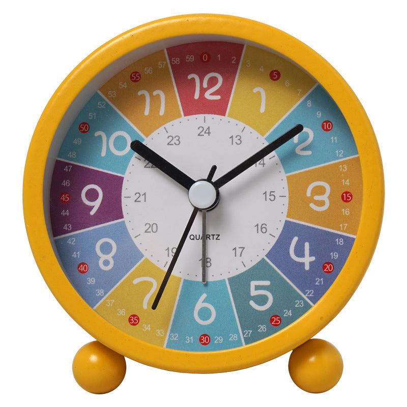 Metal Cartoon Children's Early Education Alarm Clock Student Desktop
