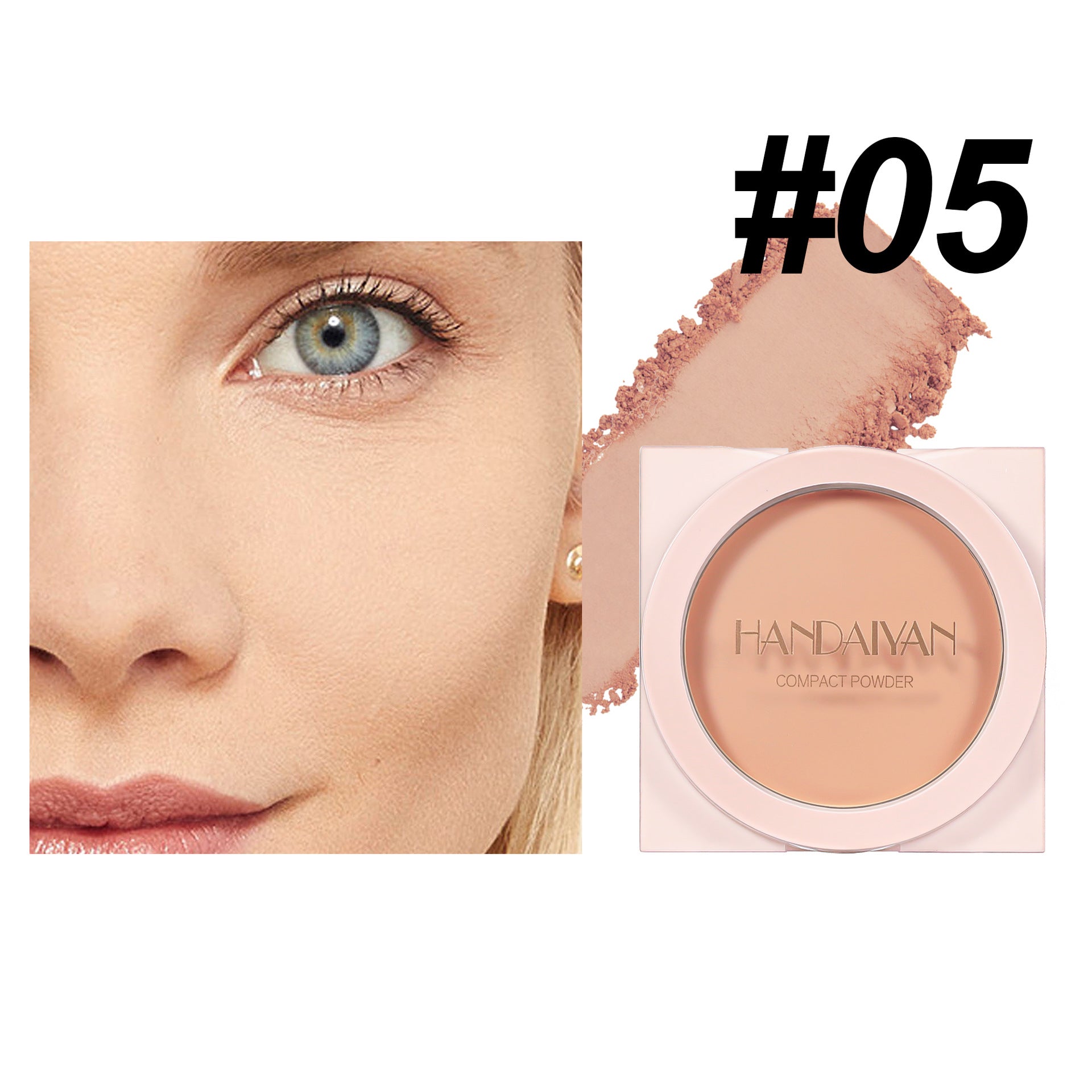 Finishing Powder Invisible Pore Waterproof Sweat-proof Wet And Dry Matte Powder Cake Makeup
