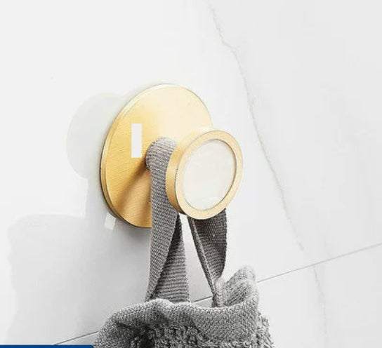 Porte-serviettes de bain en aluminium spatial, étagère de rangement de salle de bain, ensemble de 6 pièces