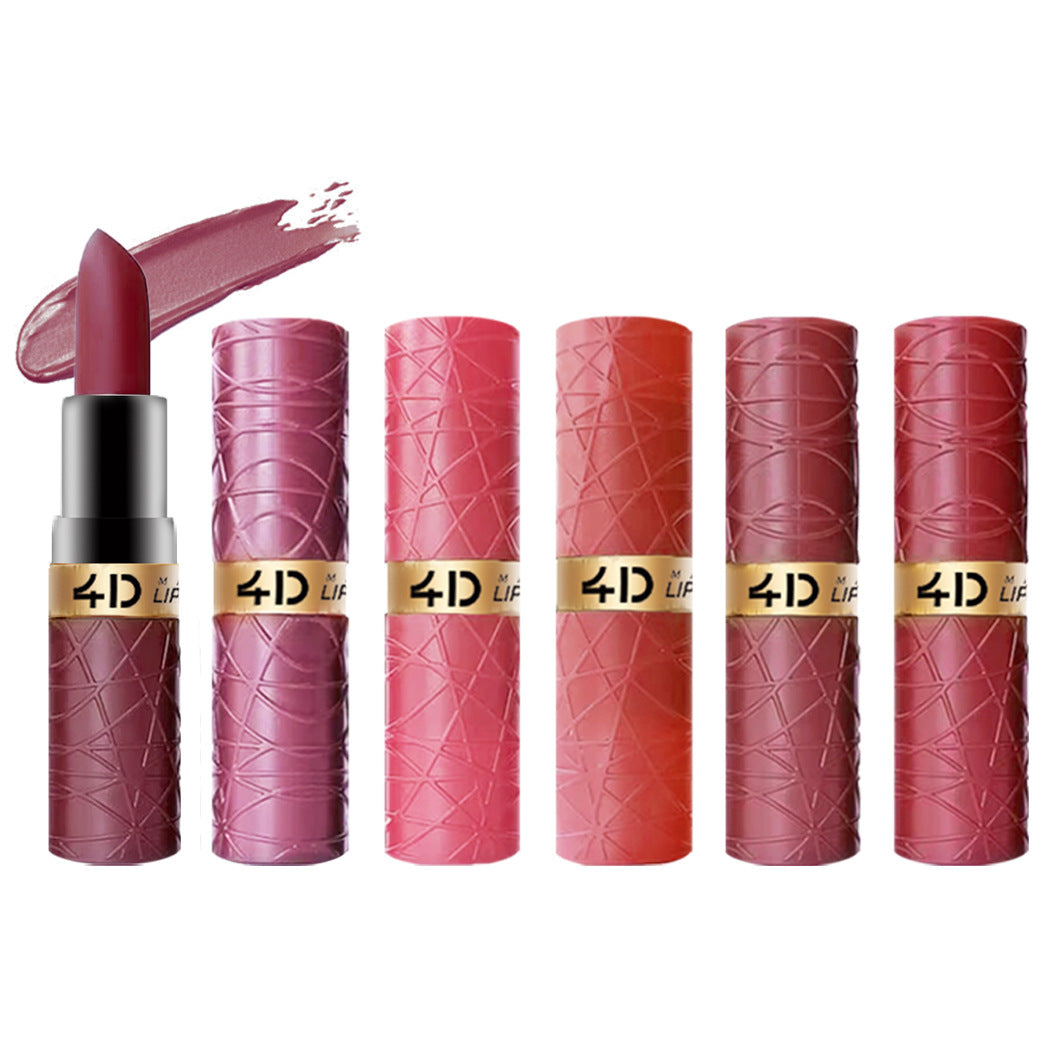 Lot de 6 rouges à lèvres mats pour la Saint-Valentin (style européen et américain)