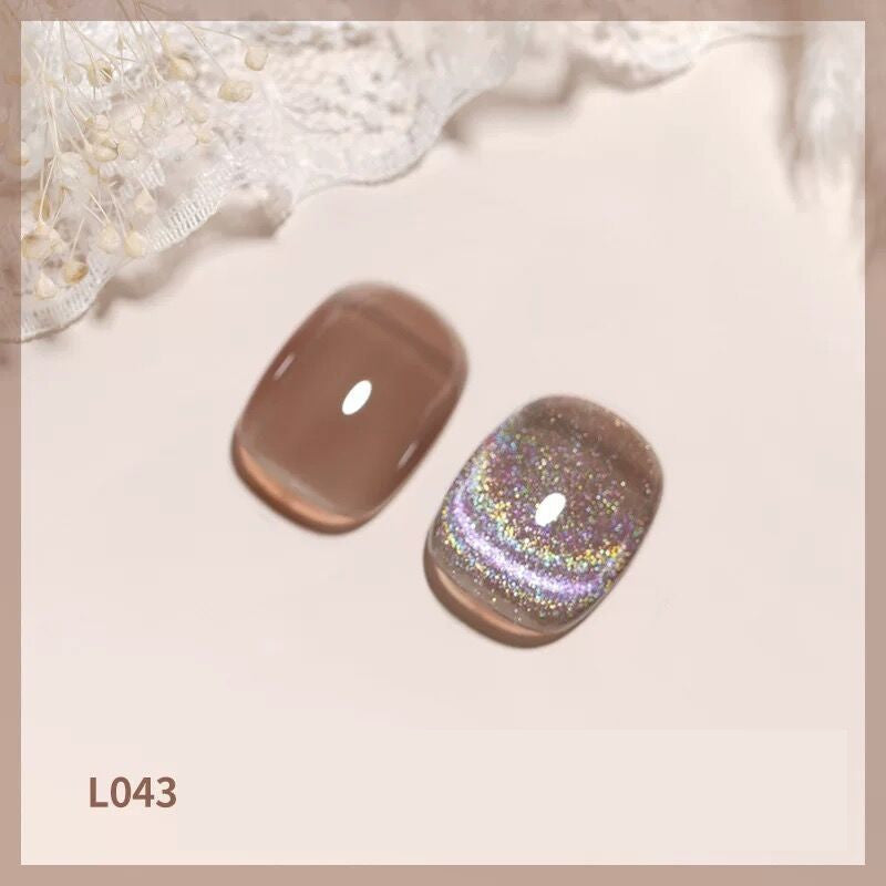 Vernis à ongles œil de chat laser coloré