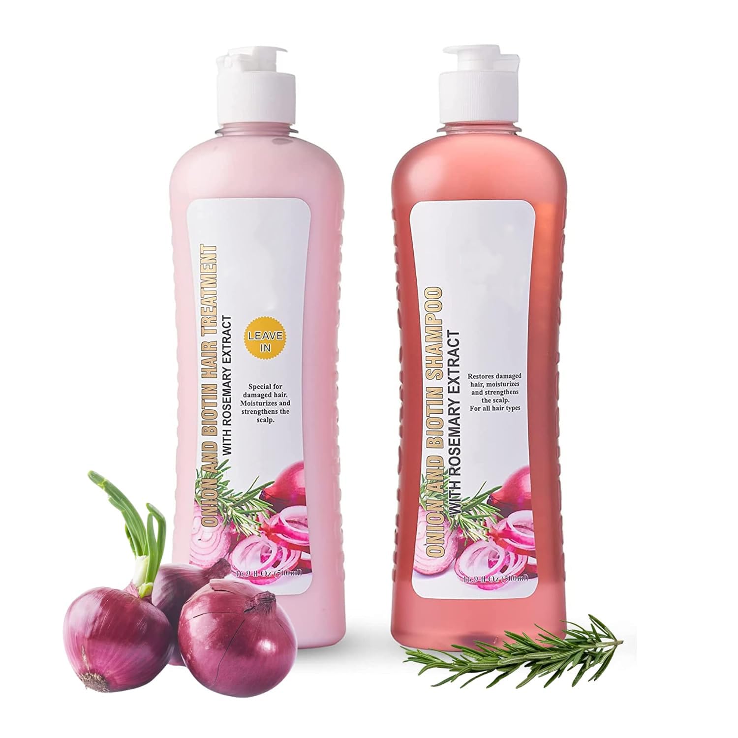 Ensemble shampoing et soin à la biotine et au romarin