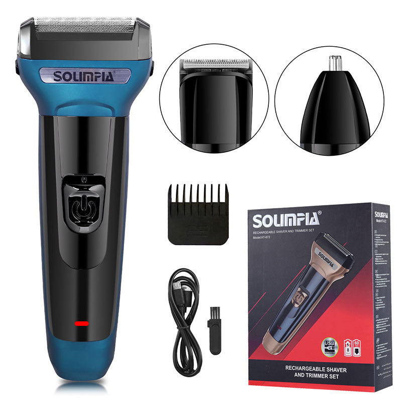 Three-in-one Electric Shaver Reciprocating Shaver Hair Clipper
