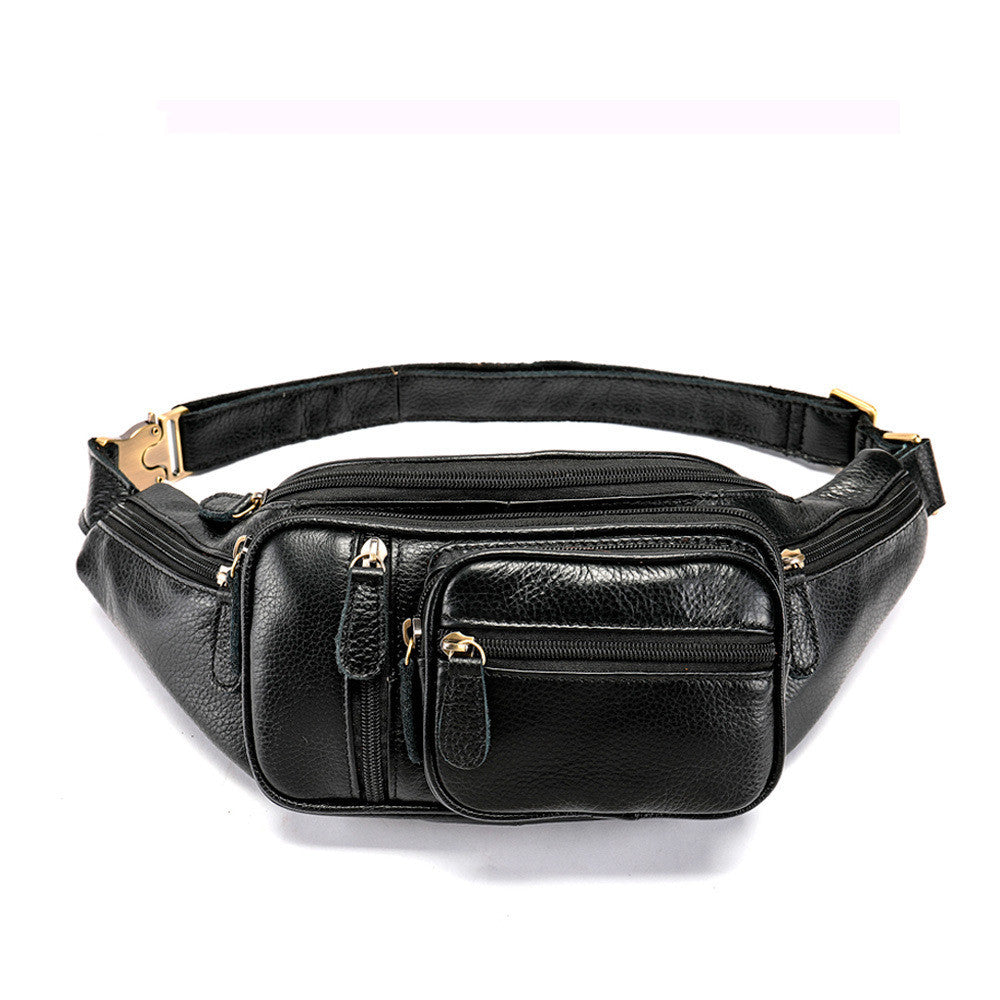 Sac bandoulière rétro en cuir de vachette huilé pour poitrine
