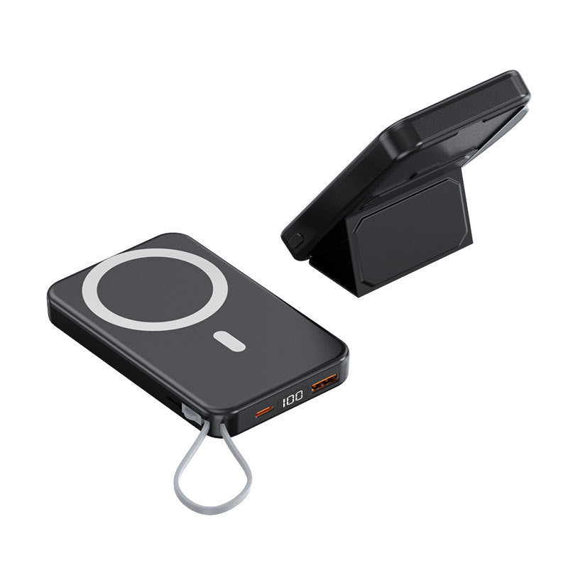 Batterie externe magnétique avec support de câble