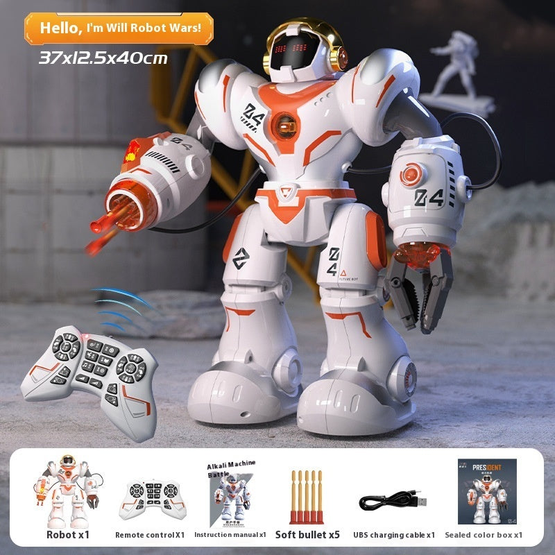 Intelligent Remote Control Robot For Mechanical Combat Police