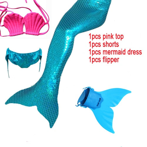 Mermaid fins Single whale tail fins Children's jumper shoes Swimming training fins