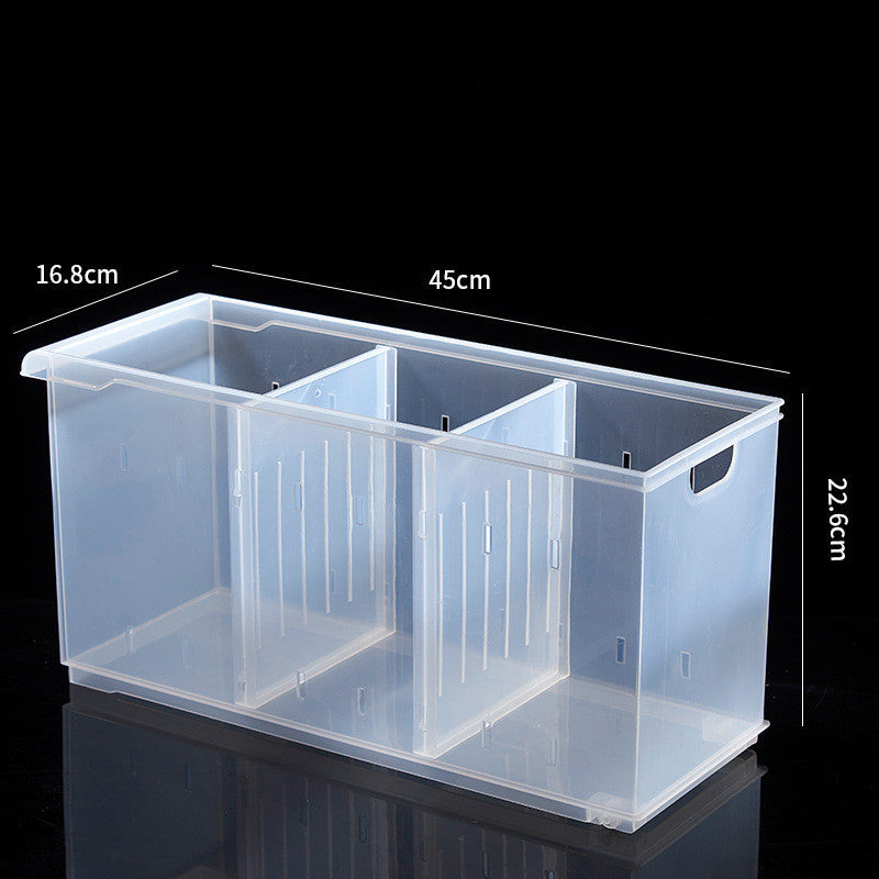 Transparent refrigerator storage box