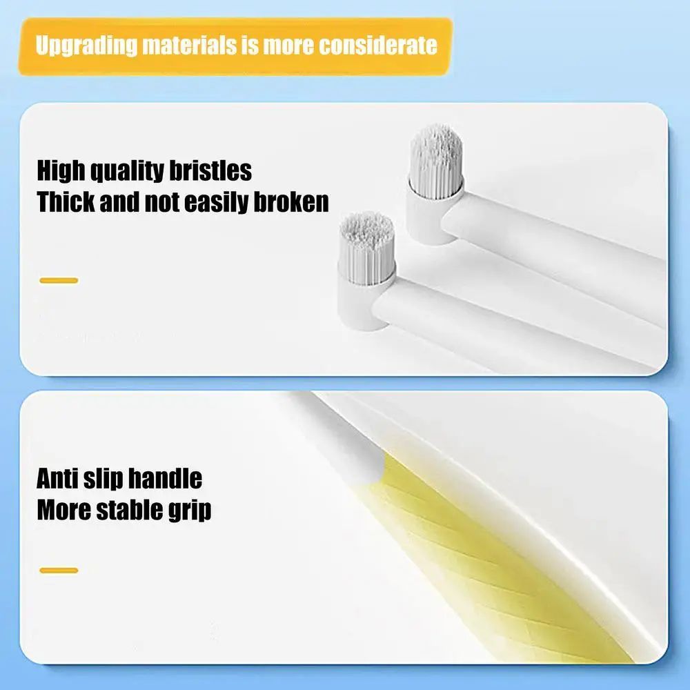 Pet Toothbrush Kitten Tooth Brushes Small Cats Safe Dog Oral Care Odorless Cat Tooth Care Brush With Anti-Slip Handle Pet Teeth