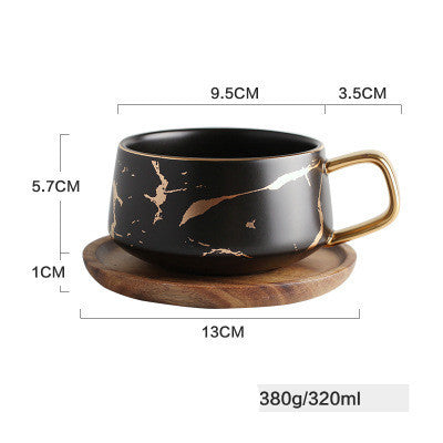 Tasse à café en céramique marbrée pour la maison