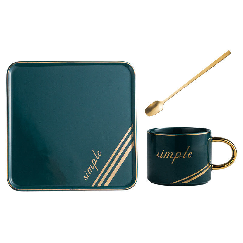 Creative ceramic coffee cup set