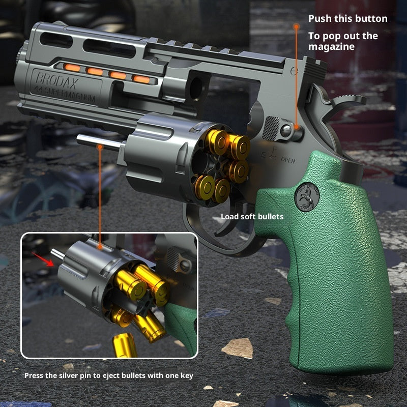 Revolver Soft Bullet Gun ZP5 Pistol Mechanical Boy Toy