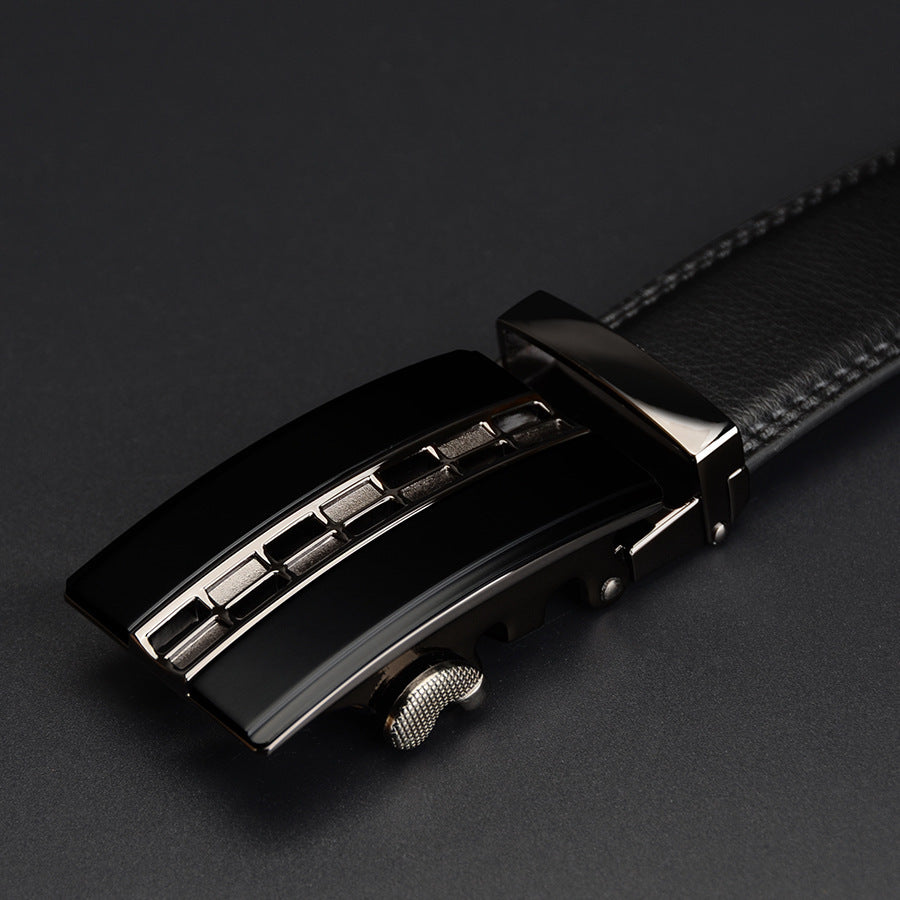 Business fashion casual two-layer leather belt