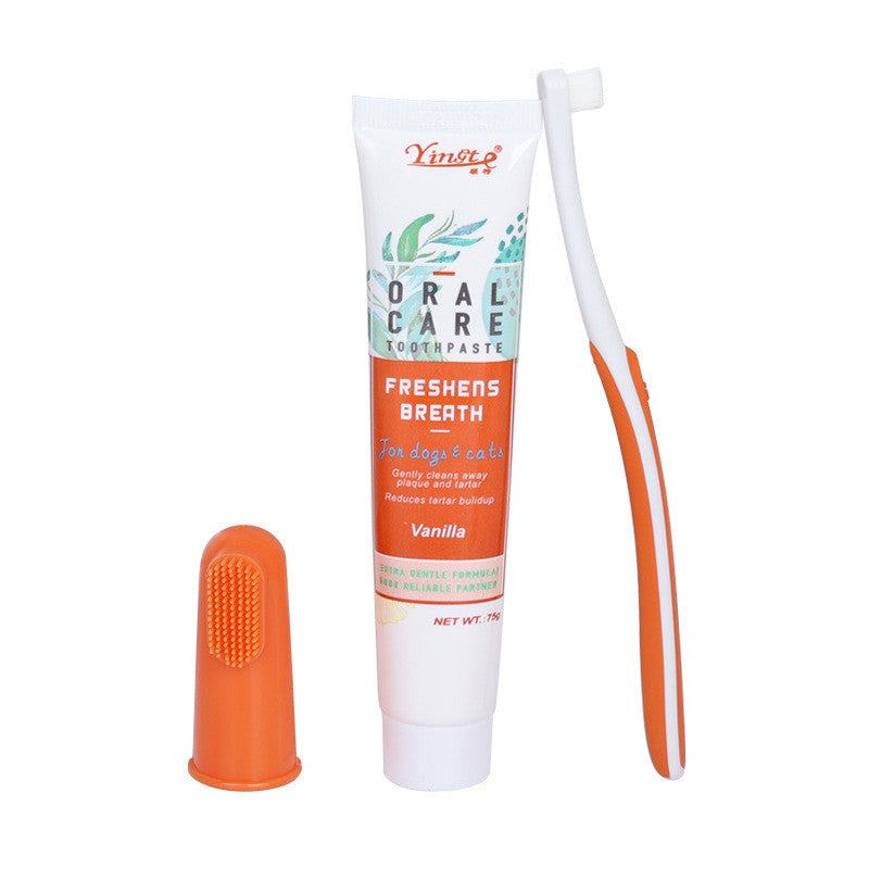 Ensemble brosse à dents de nettoyage pour chien de compagnie