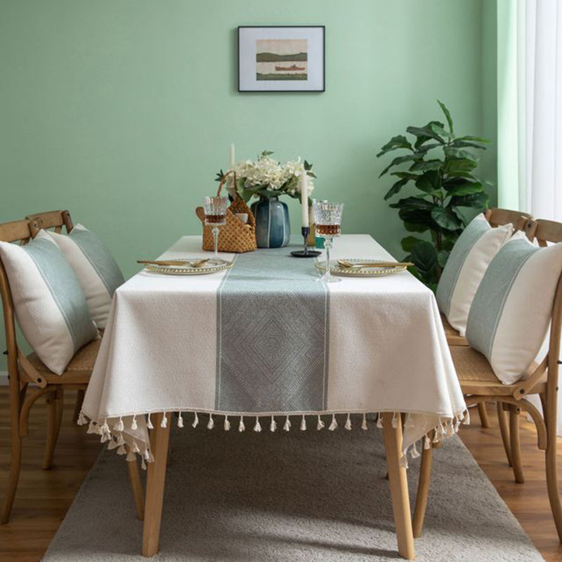 Waterproof Hot Cotton And Linen Disposable Rectangular Chinese Tablecloth