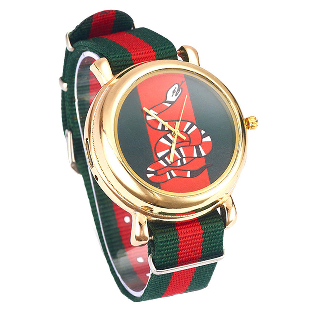 Cigarette Lighter Quartz Canvas Watch