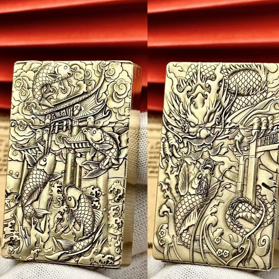 Ultra-thin Small Heavy Brass Kerosene Lighter