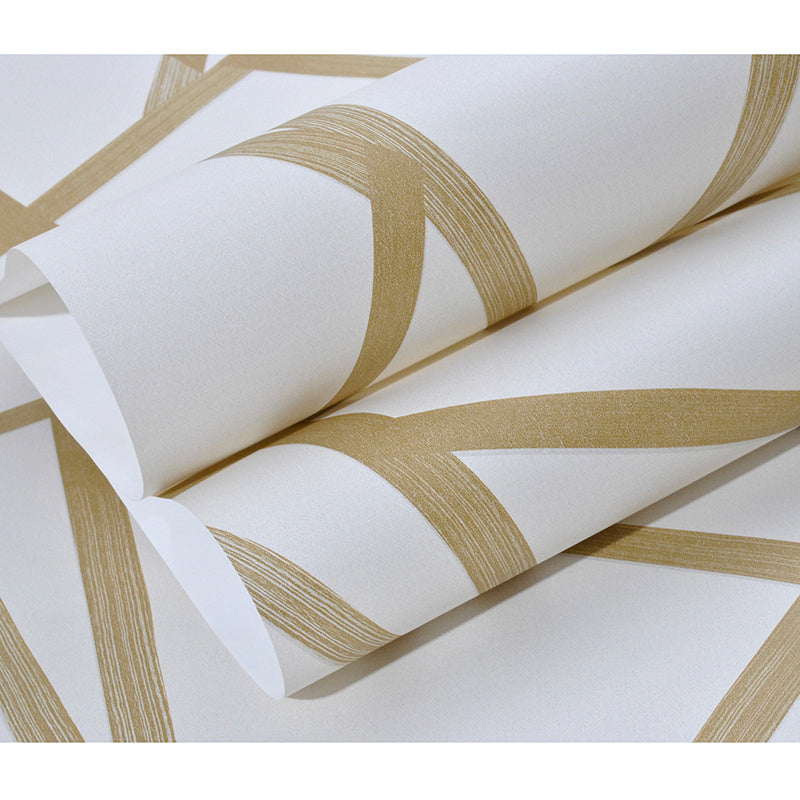 Geometric non-woven wallpaper