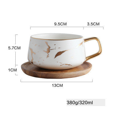 Tasse à café en céramique marbrée pour la maison