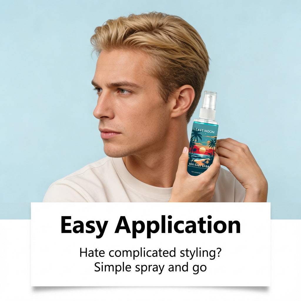 Spray capillaire au sel de mer pour hommes pour coiffage et tenue