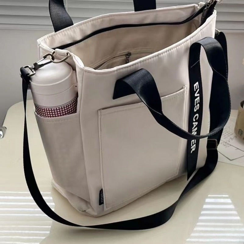 Simple All-match Waterproof Stylish Tote Canvas Handbag