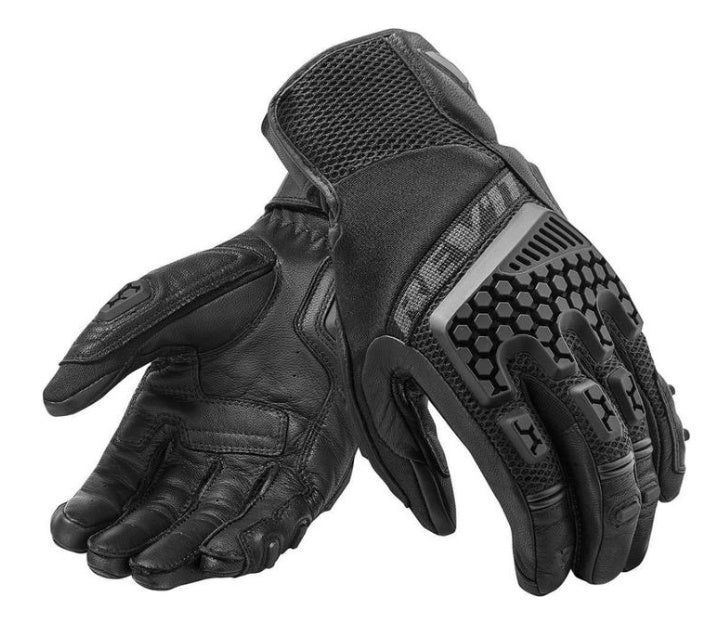 Gants de moto professionnels en peau de mouton noire Desert 3 Pro Edition Sn Pro respirants tout-terrain étoile BMW
