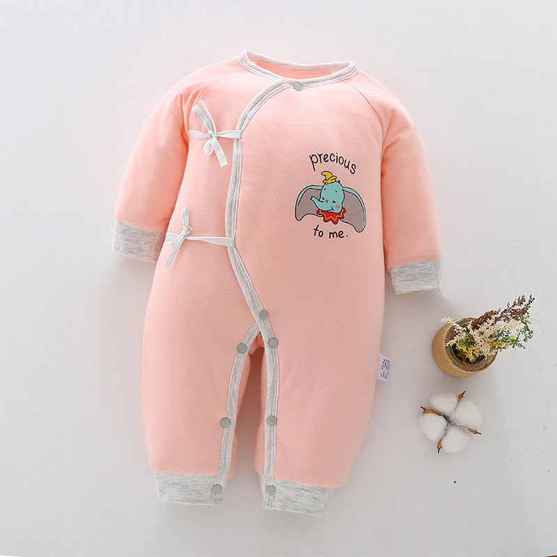 Baby warm one-piece clothes spring, autumn and winter