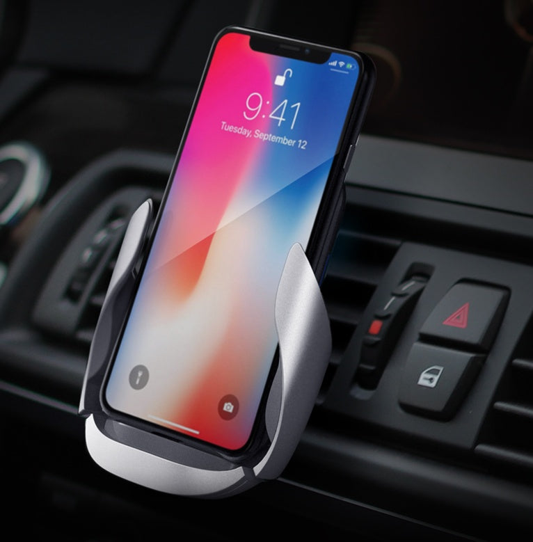 Support de téléphone de voiture chargeur sans fil de voiture grille d'aération vibrant multifonction universel