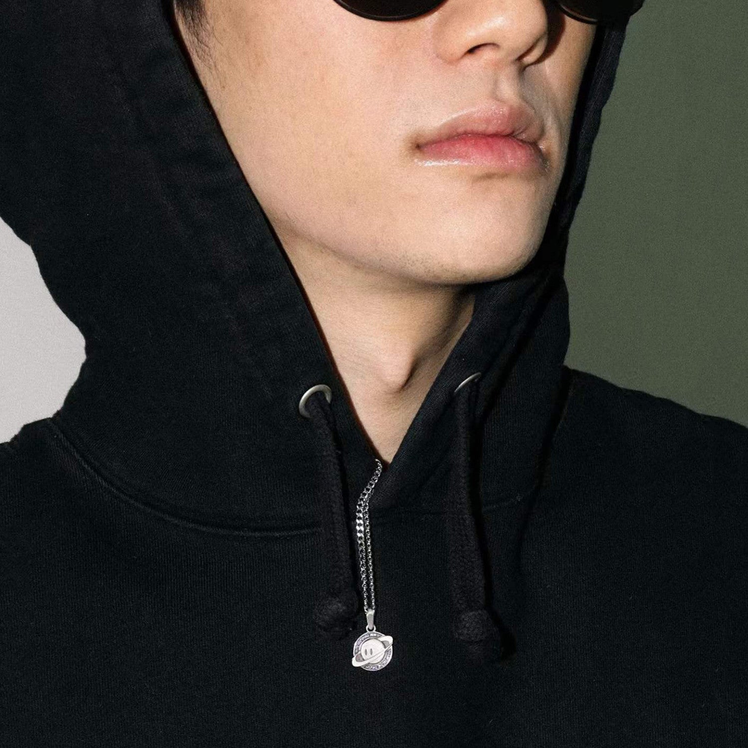 Purple Diamond Hip Hop Pendant Necklace