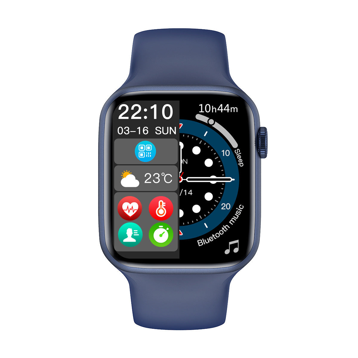 Montre intelligente avec appel Bluetooth, écran partagé intelligent et protection par mot de passe