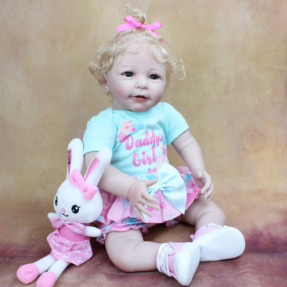 55cm Cloth Body Baby Rebirth Doll