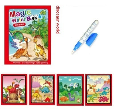 Livre de Peinture à l'Eau Magique pour Enfants Livre de Graffiti Répétitif
