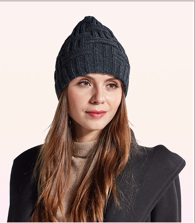 Casque audio Bluetooth en tricot chaud d'hiver