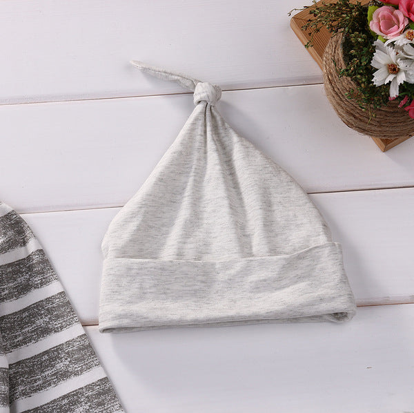 Striped Button Decoration Long-sleeved Children's Suit