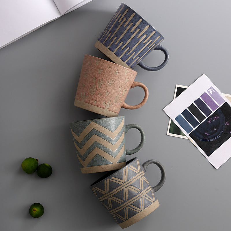 Tasse à café en grès pour couple