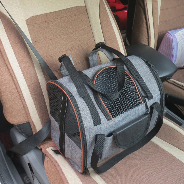 Sac de voyage multifonctionnel et pliable pour chien ou chat, pour siège auto