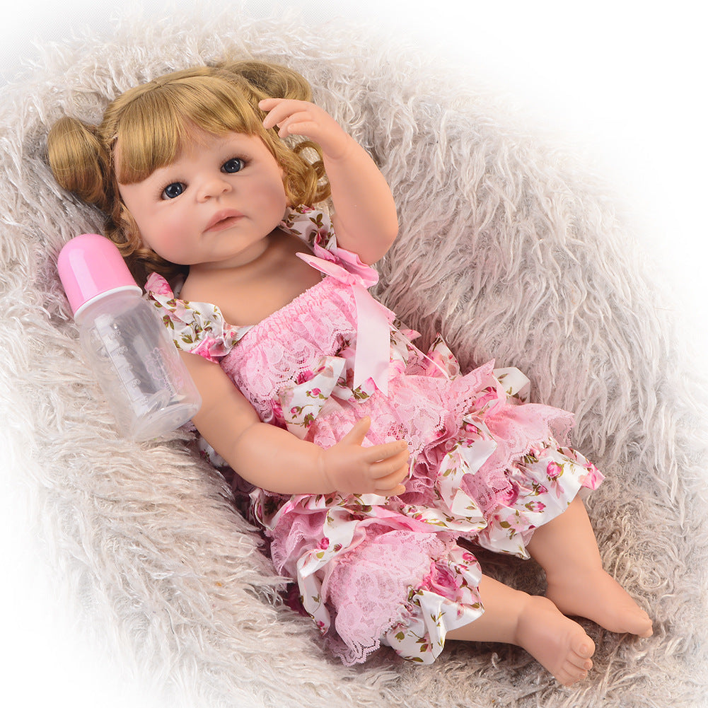 Reborn baby full silicone reborn baby soft silicone simulation baby