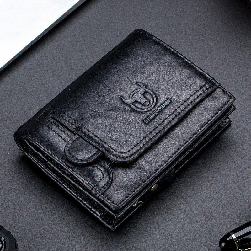 First layer cowhide men's leather wallet