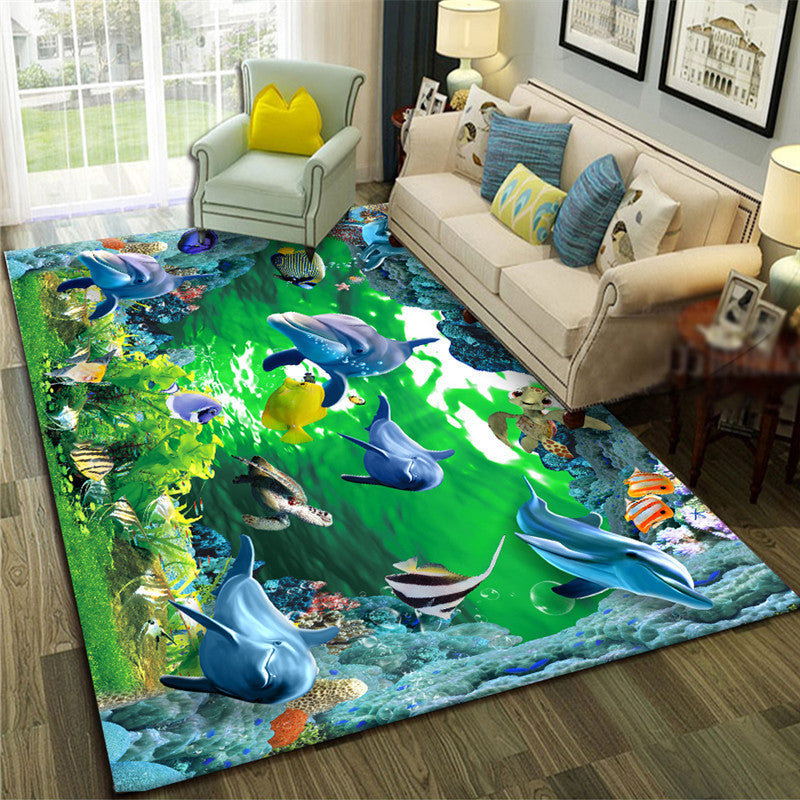 Carpet Living Room Bedroom Tea Table Sofa Floor Mat Rectangular Lovely Room Bedside Carpet