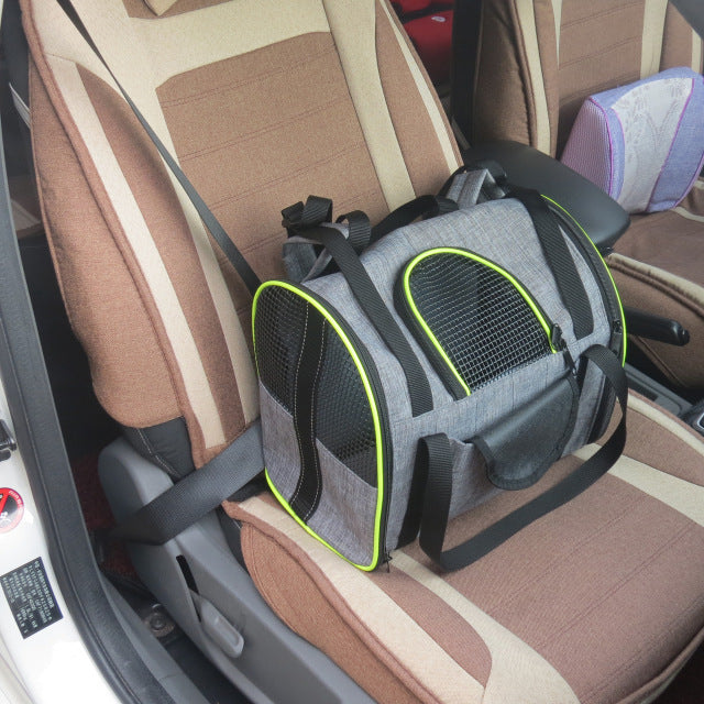 Sac de voyage multifonctionnel et pliable pour chien ou chat, pour siège auto