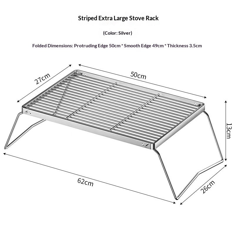 Foldable Portable Stainless Steel Outdoor Grill Head Stand