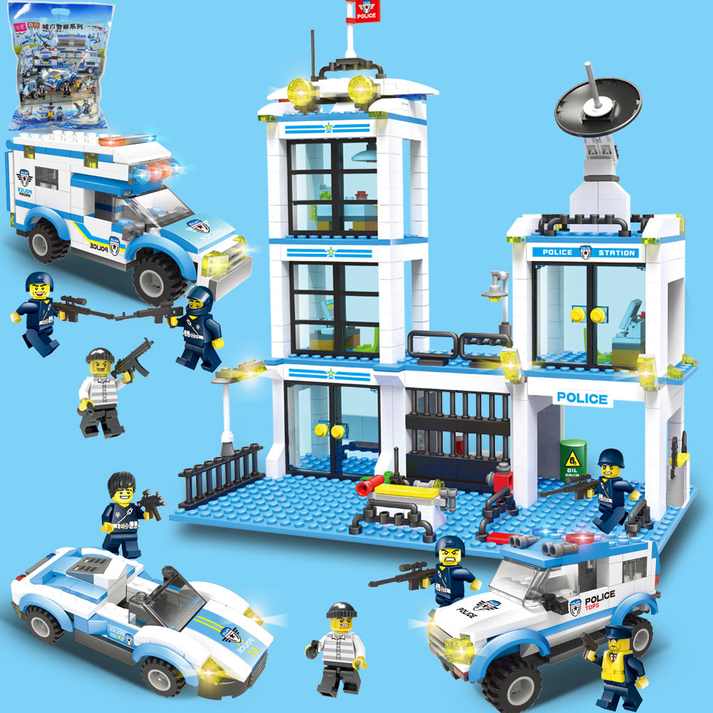 Porte-avions militaire, blocs de construction, jouets DIY pour enfants