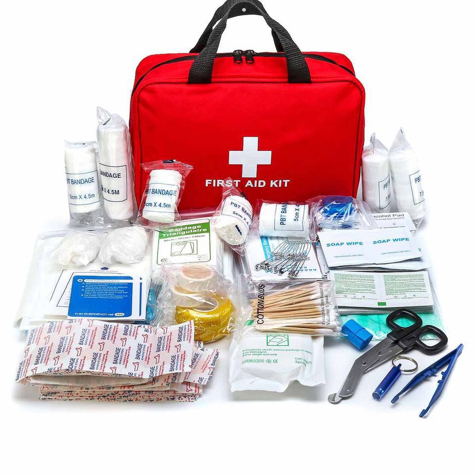 Grand kit de sauvetage médical portatif, pour voiture, urgences et voyages en extérieur