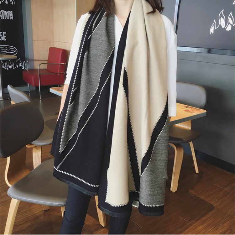 Double-sided Increase Office Dual-use Long Scarf