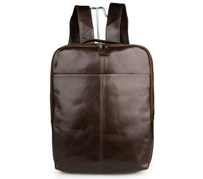 Sac à dos d'ordinateur en cuir véritable