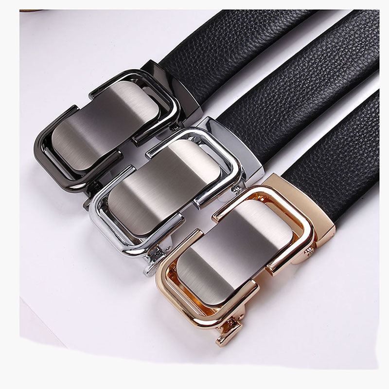 The First Layer Pure Cow Leather Leisure Belt Men's Fashion