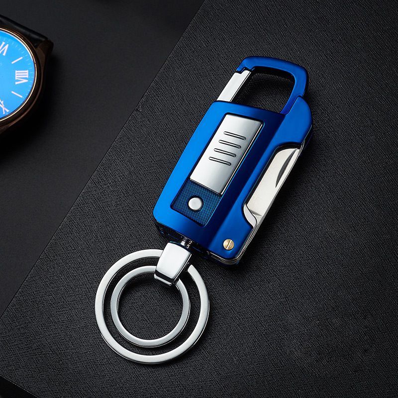Briquet multifonction porte-clés, rechargeable par USB