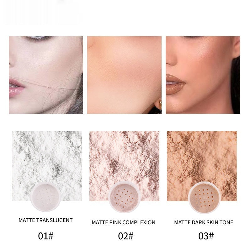 Poudre Matte Réparatrice Maquillage Imperméable, Anti-transpiration et Anti-taches